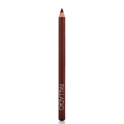 Palladio Lip Liner Pencil, Wooden, Firm yet Smooth, Contour and Line with Ease, Perfectly Outlined Lips, Comfortable, Hydrating, Moisturizing, Rich Pigmented Color, Long Lasting, Café