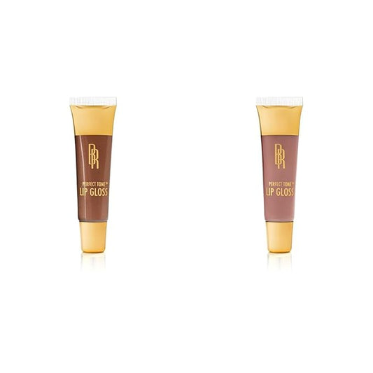 Black Radiance Perfect Tone Lip Gloss, Coco 0.4 Ounce and Cashmere 0.4 Oz Bundle