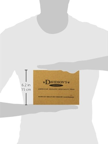 Davidson's Organics, Lemon Ginseng Green, 25-count Tea Bags, Pack of 6
