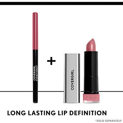 COVERGIRL - Exhibitionist All-Day Lip Liner, Retractable Tip, Easy application, Smudge, Transfer, Mask - Proof, 100% Cruelty-Free (Pack of 5)