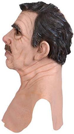 Realistic Old Man Mask Halloween Mask Scary Latex Old Man Grandpa Mask Halloween Wrinkle Face Mask