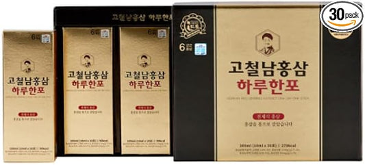 Korean Red Ginseng Extract One Day one Stick 10ml x 30 Pouch Healthy Beverage Drink Portable Convenient 고철남홍삼 홍삼 하루한포 스틱