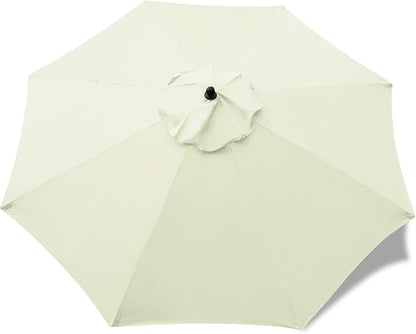 Sunnyglade 9ft Patio Umbrella Replacement Canopy Market Umbrella Top Outdoor Umbrella Canopy with 8 Ribs