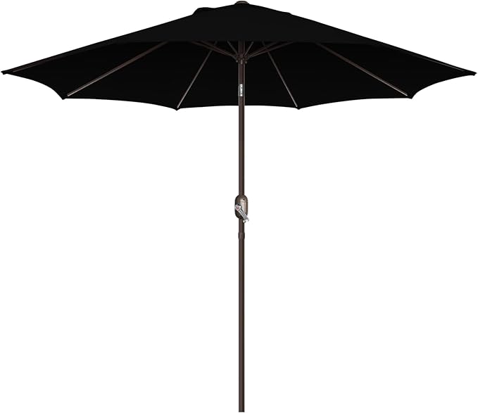7.5Ft/9Ft Patio Umbrella, UV Protect Pool Umbrella with Heavy Duty Pole,Outdoor Umbrella with Push Botton Tilt & Crank
