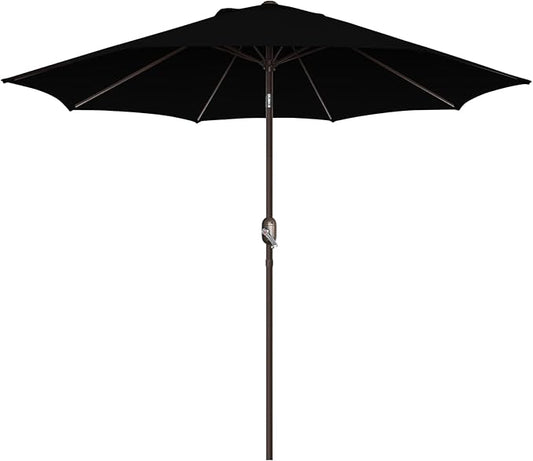 7.5Ft/9Ft Patio Umbrella, UV Protect Pool Umbrella with Heavy Duty Pole,Outdoor Umbrella with Push Botton Tilt & Crank