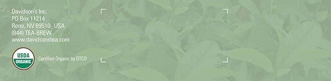 Davidson's Organics, Tulsi Ginger Lemon, 100-count Unwrapped Tea Bags