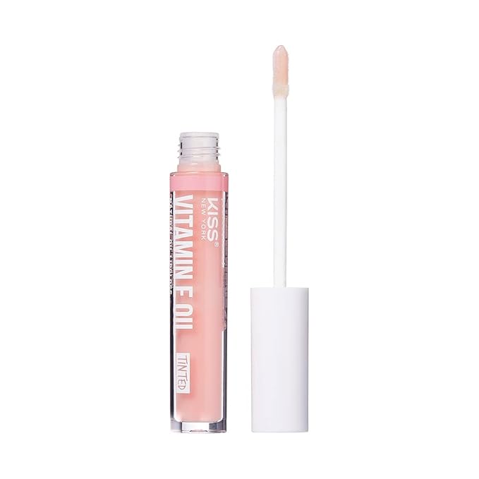3 PACK Lip Oil Gloss, Hydrating Non-Sticky Lip Oil, 100% Natural Oil, Lightweight, Moisturizing, Nourishing (Rosegold & Cocoa Butter & Vitamin E)