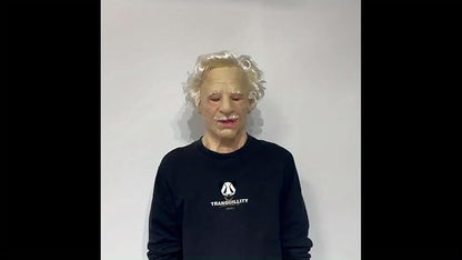 Halloween Realistic Old Man Mask Adlut -Latex Human Old Person Men Full Head Mask Costume