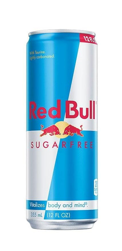 Red Bull Sugar Free Energy Drink with 114mg Caffeine plus Taurine & B Vitamins, 12 Fl Oz, Pack of 4 Cans