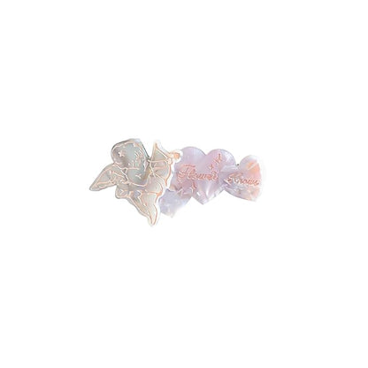 Flower Knows Violet Strawberry Rococo Glowy Lip Gloss G01+G02 +Hair Clips Set