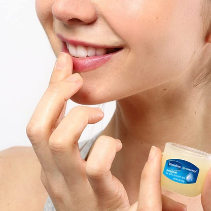 Vaseline Lip Therapy 6-Pack – Mini Lip Balm, Travel-Size Petroleum Jelly Moisturizer for Dry Lips, 0.25 Oz Each