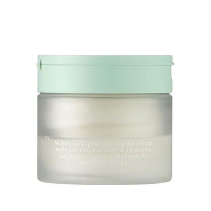 LU'PIUM Calming Repair Ampoule Pad / 80pads, VEGAN fabric pad, Hypoallergenic, for Sensitive skin, Chamaecyparis Obtusa Water, Korean Skin care, Quick calming effects, Soothing, Cooling