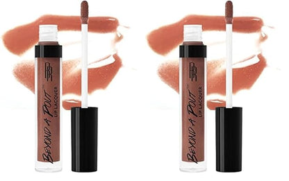Black Radiance Beyond A Pout Lip Lacquer Lip Gloss, Extra Hot (Pack of 2)
