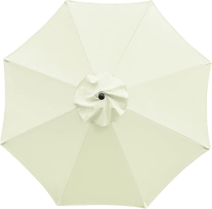 Sunnyglade 9ft Patio Umbrella Replacement Canopy Market Umbrella Top Outdoor Umbrella Canopy with 8 Ribs