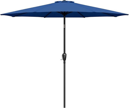 Simple Deluxe 9' Patio Umbrella Outdoor Table Market Yard Umbrella with Push Button Tilt/Crank