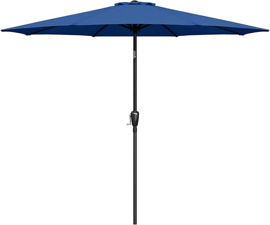 Simple Deluxe 9' Patio Umbrella Outdoor Table Market Yard Umbrella with Push Button Tilt/Crank