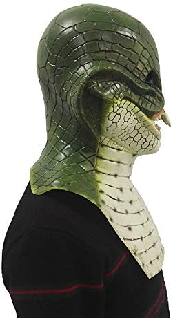 Latex Animal Snake Mask Creepy Costume Novelty Halloween Costume Party fancy dress adult sized Scary Fun Gorilla Monkey