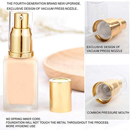 （3 colors）2 Pack Upgrade Foundation Pump Replacement for Wear Foundation(Gold)