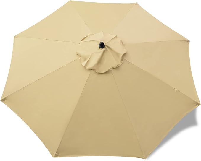Sunnyglade 9ft Patio Umbrella Replacement Canopy Market Umbrella Top Outdoor Umbrella Canopy with 8 Ribs
