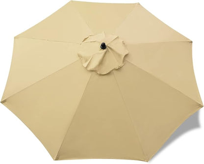Sunnyglade 9ft Patio Umbrella Replacement Canopy Market Umbrella Top Outdoor Umbrella Canopy with 8 Ribs