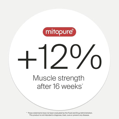 Timeline Mitopure Urolithin A - First Clinically Proven Supplement for Healthy Aging and Cellular Renewal - Mitoceutical for Muscle Strength, Endurance and Longevity - 60 Softgels Refill