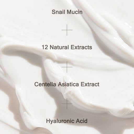 MIZON All in One Snail Repair Cream Snail Mucin with 12 Natural Extracts Korean Recovery Cream for Fine Line & Blemish Care (2.53 Fl Oz Pack of 2)