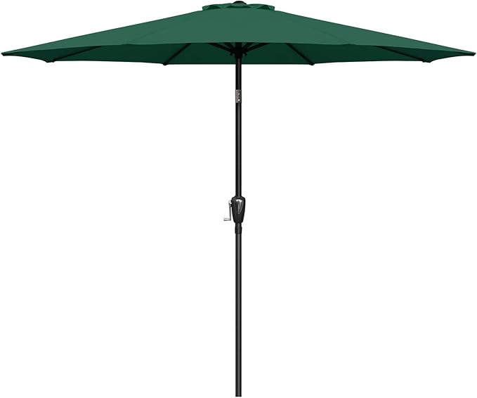 Simple Deluxe 9' Patio Umbrella Outdoor Table Market Yard Umbrella with Push Button Tilt/Crank