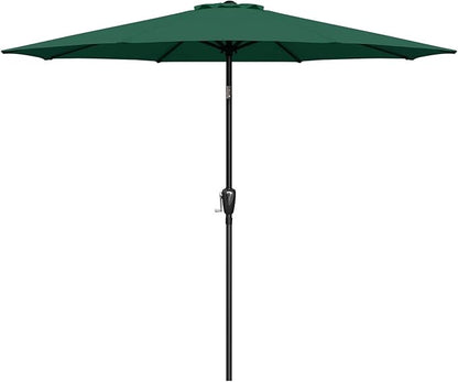 Simple Deluxe 9' Patio Umbrella Outdoor Table Market Yard Umbrella with Push Button Tilt/Crank