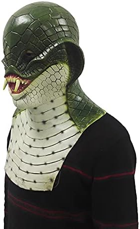 Latex Animal Snake Mask Creepy Costume Novelty Halloween Costume Party fancy dress adult sized Scary Fun Gorilla Monkey