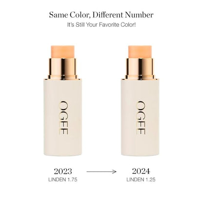 Ogee Sculpted Complexion Foundation Stick (Linden 1.25N/1.75N - Organic Ingredients