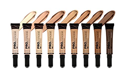 L.A. Girl Pro Concealer, Natural, 0.28 Ounce (LAX-GC972-A) of 2)