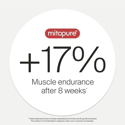 Timeline Mitopure Urolithin A - First Clinically Proven Supplement for Healthy Aging and Cellular Renewal - Mitoceutical for Muscle Strength, Endurance and Longevity - 60 Softgels Refill