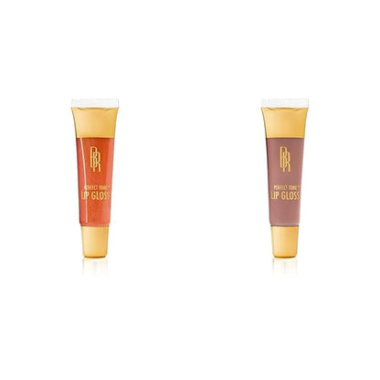 Black Radiance Perfect Tone Lip Gloss Caramel Kiss and Cashmere 0.4 Ounce 2-Pack