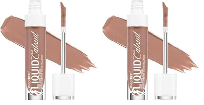 wet n wild Mega Last Catsuit High-Shine Liquid Lipstick Light Pink Chic Got Real (Pack of 2)