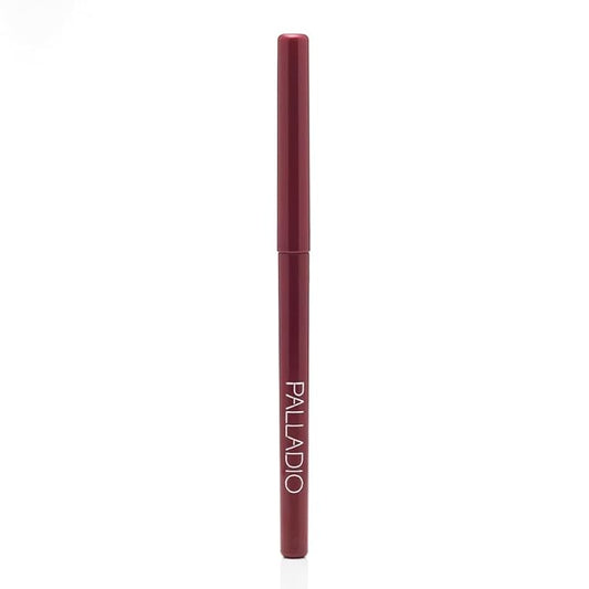 Palladio Retractable Waterproof Lip Liner High Pigmented and Creamy Color Slim Twist Up Smudge Proof Formula with Long Lasting All Day Wear No Sharpener Required, Raisin, 1 Count