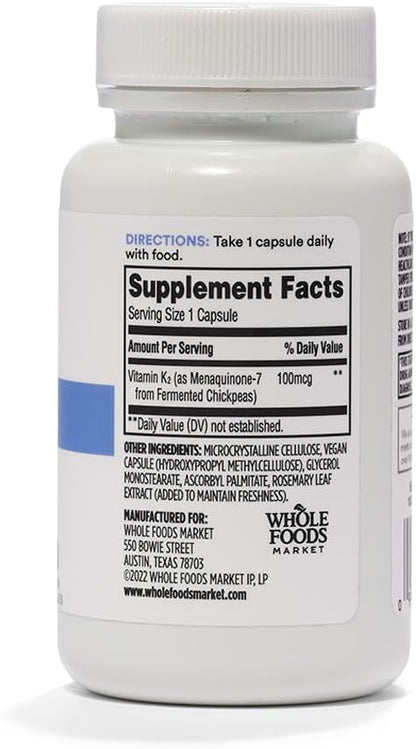 Whole Foods Market, Vitamin K2, 30 ct