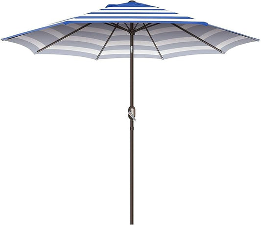 7.5Ft/9Ft Patio Umbrella, UV Protect Pool Umbrella with Heavy Duty Pole,Outdoor Umbrella with Push Botton Tilt & Crank
