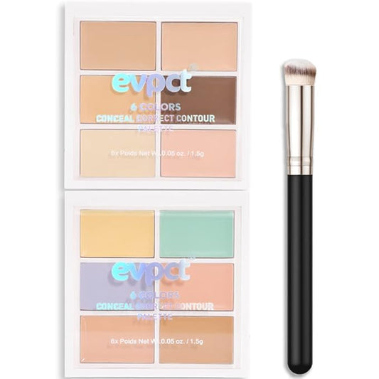 Concealer Cream Makeup Palette Color Corrector,Under Eye Brightener for Beginners