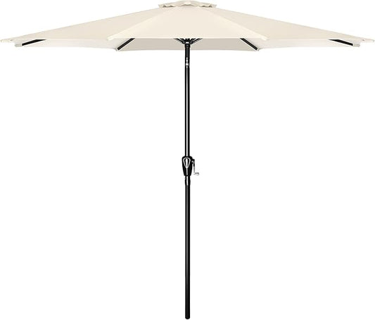 Simple Deluxe 9' Patio Umbrella Outdoor Table Market Yard Umbrella with Push Button Tilt/Crank