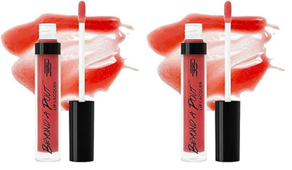 Black Radiance Beyond A Pout Lip Lacquer Lip Gloss, Hot Sauce (Pack of 2)