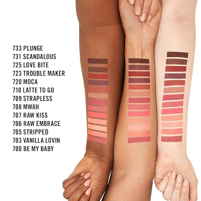 Rimmel London Stay Matte Liquid Lip Color with Full Coverage Kiss-Proof Waterproof Matte Lipstick Formula that Lasts 12 Hours - 850 Shadow, .21oz