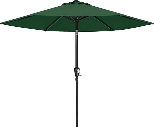ABCCANOPY 7.5FT OutdoorPatio Umbrella, UV Protection Table Umbrella w/Crank for Easy Set Up, Suitable for Garden, Lawn, Deck & Backyard (Green)