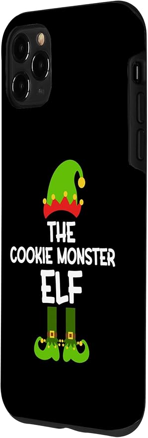 iPhone 11 Pro Max The Cookie Monster Elf for Matching Family Christmas Case