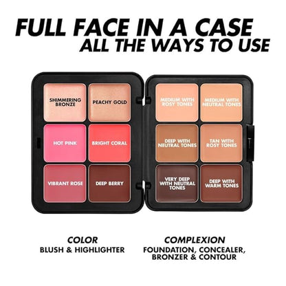 HD Skin Face Essentials Palette with Highlighters -