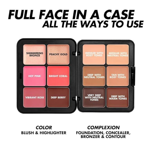 HD Skin Face Essentials Palette with Highlighters -
