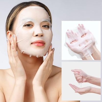 Retinol + Hyaluron Serum Korean Sheet Mask Sheet Gift Pack [20 Count] Plumping Glowing Luminating Hydrating Rejuvenating Sheet Mask Gift Pack