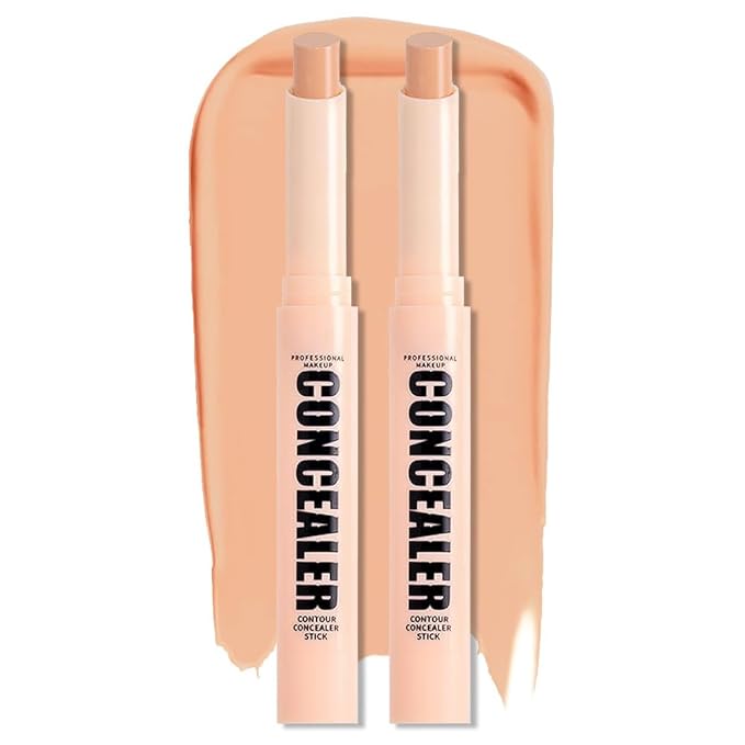 Kaely 2Pcs PROFESSIONAL MAKEUP Correcting Concealer Stick,Medium Coverage