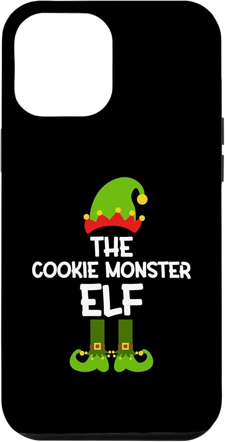 iPhone 13 Pro Max The Cookie Monster Elf for Matching Family Christmas Case