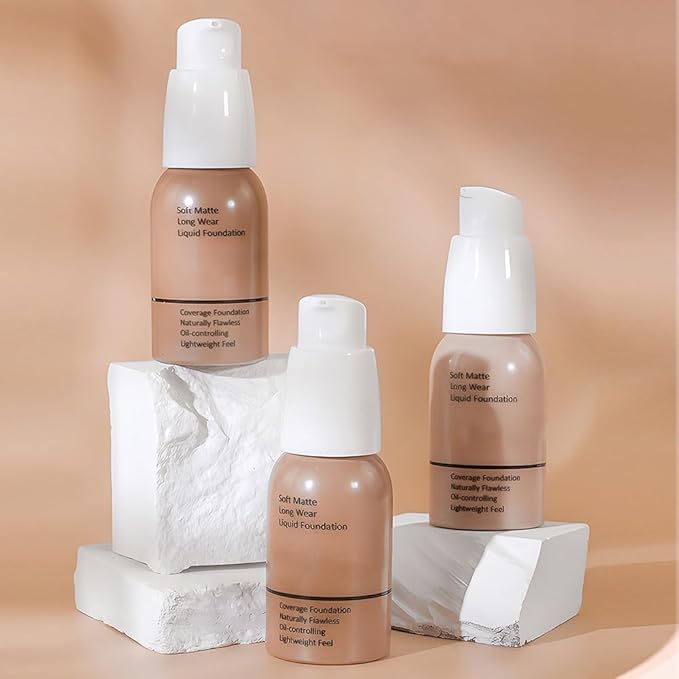 Matte Liquid Full Coverage Foundation, Flawless Soft Matte of 1)