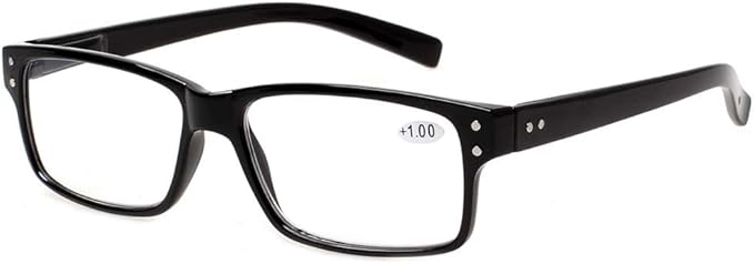 NORPERWIS Reading Glasses 5 Pairs Quality Readers Spring Hinge Glasses for Reading for Men and Women (5 Pack Black, 0.75)